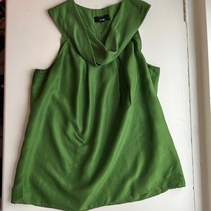Green Silk Blouse